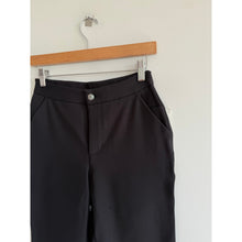 Load image into Gallery viewer, Lululemon City Trek II 28" Mid Rise Flat Front Trouser Pants Black 4 NWT

