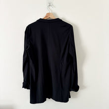 Load image into Gallery viewer, Eileen Fisher Button Front Collared Blazer Jacket Black S
