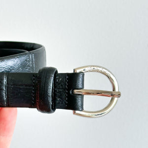 Brooks Brothers 346 Genuine Leather Belt Black M