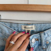 Load image into Gallery viewer, Madewell The Perfect Vintage Denim High Rise Straight Leg Jeans Blue 27
