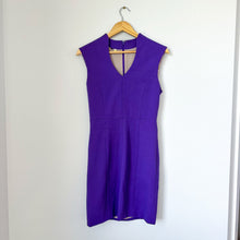 Load image into Gallery viewer, Anthropologie 4C 4 Collective V-Neck Cap Sleeve Sheath Dress Purple 4
