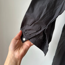 Load image into Gallery viewer, Trovata Birds of Paradis Yulia Tiered Ruffle Neck Long Sleeve Shirt Dress Black
