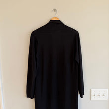 Load image into Gallery viewer, Eileen Fisher 100% Wol Open Duster Cardigan Black M
