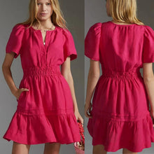 Load image into Gallery viewer, Anthropologie Somerset Mini Dress Pink XXSP
