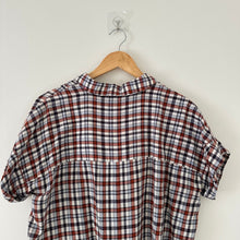 Load image into Gallery viewer, Madewell Hayden Popover Short Sleeve Top in Burling Plaid S
