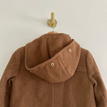Load image into Gallery viewer, J. Crew Chateau Wool Blend Hooded Stadium Cloth Parka Coat Brown 00P
