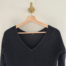 Load image into Gallery viewer, Lululemon The Sweater Life V-Neck Pullover Sweater Black 4
