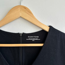 Load image into Gallery viewer, Eileen Fisher Culotte V-Neck Sleeveless Cropped Jumpsuit Black M
