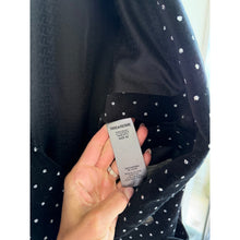 Load image into Gallery viewer, Zadig &amp; Voltaire Visko Velvet Glitter Dots Wool Single-Breasted Blazer Black 42
