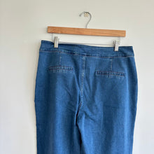Load image into Gallery viewer, Kiragrace Veronica High Rise Denim Stretch Trouser Jeans Classic Wash Blue L

