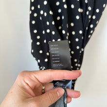 Load image into Gallery viewer, Free People Thats A Wrap High Rise Polka Dot Maxi Skirt Black White S
