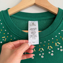 Load image into Gallery viewer, Disney Mickey Mouse Walt Disney World Embroidered Sweatshirt Green L
