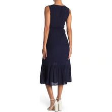 Load image into Gallery viewer, NANETTE Nanette Lepore Button Front Sleeveless Midi Dress Navy Blue 2 NWT
