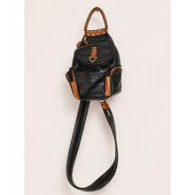 Load image into Gallery viewer, Belle Rose Leather Bucket Bag with Handle And Strap
