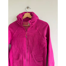 Load image into Gallery viewer, Lululemon Calm &amp; Cozy Zip Up Mock Neck Basic Jacket Raspberry Pink 8
