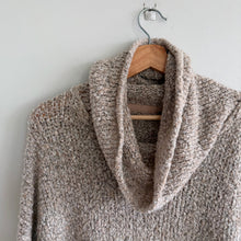 Load image into Gallery viewer, Free People Bff Loopy-Knit Cowl Neck Pullover Sweater Beige S
