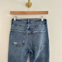 Load image into Gallery viewer, AGOLDE Sophie Skinny Distressed High Rise Medium Wash Jeans Blue 26
