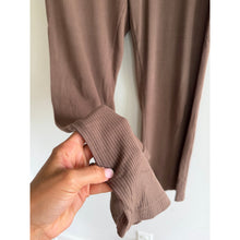Load image into Gallery viewer, LÉGEO Heritage Celeste Wide Leg Pull On Ribbed Maternity Pants Brown 1
