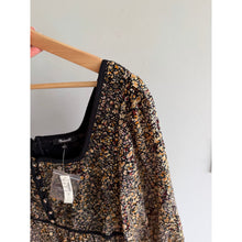 Load image into Gallery viewer, Madewell Embroidered Tiered Floral Casual Midi Dress Brown Black 10 NWT
