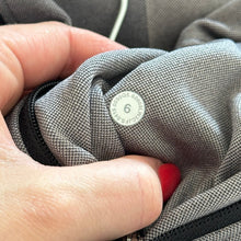 Load image into Gallery viewer, Lululemon Ebb To Train Abstract Zip Up Hooded Jacket Gray/Cream 6
