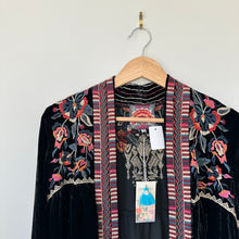 Load image into Gallery viewer, Johnny Was Claude Velvet Tier Duster Cardigan S NWT
