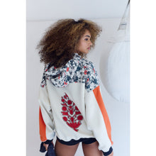 Load image into Gallery viewer, Free People Movement Final Call Buti Hoodie Sweatshirt Scarlet Black Floral S

