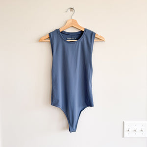 Abercrombie & Fitch Soft A&F Collection Sleeveless Crew Neck Bodysuit Blue S