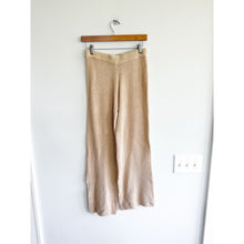Load image into Gallery viewer, By Together Knit Henley Neck Long Sleeve Wide Leg Lounge Set Cream M

