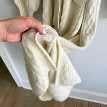 Load image into Gallery viewer, Show Me Your Mumu Barb Chunky Cable Knit Belted Maxi Sweater Dress Cream M
