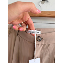 Load image into Gallery viewer, Reformation Mason Pleated Front High Rise Wide Leg Pants Tan 10 NWT
