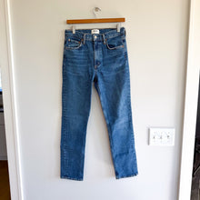 Load image into Gallery viewer, AGOLDE Merrel High Rise Slim Straight Denim Jeans Blue 27
