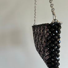 Load image into Gallery viewer, Kate Spade Purl Flower Beaded Purl Mini Shoulder Bag Black NWT
