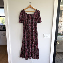 Load image into Gallery viewer, Anthropologie Maeve Square Neckline Short Puff Sleeves Maxi Dress Wine S
