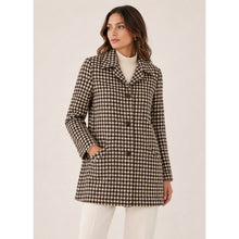 Load image into Gallery viewer, Ralph Lauren Collection Purple Label Wool Cashmere Blend Check Print Coat Brown $3998

