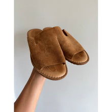 Load image into Gallery viewer, Born Mesilla Suede Leather Comfort Slide Sandals Brown 7M
