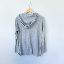 Load image into Gallery viewer, Chaser x Evereve Long Sleeve Snap Front Hoodie Sweatshirt Heathered Grey S NWT
