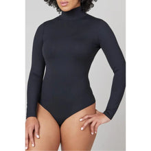 Load image into Gallery viewer, Spanx Suit Yourself Ribbed Turtleneck Long Sleeve Bodysuit Classic Black L NWT

