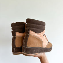 Load image into Gallery viewer, Kelsi Dagger Brooklyn Lace Up Suede Ankle Hiker Boots Mocha 10
