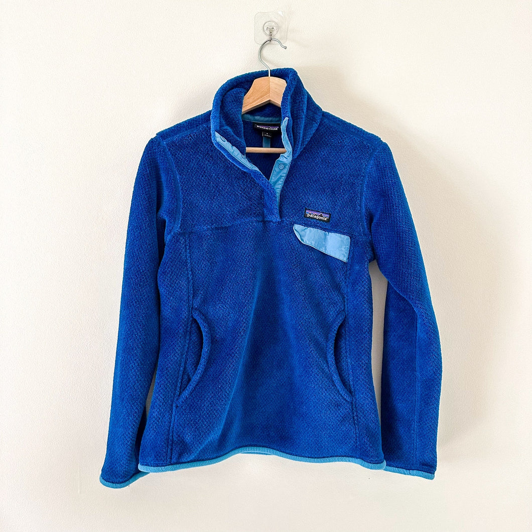 Patagonia Re-Tool Snap-T Fleece Pullover Jacket Blue S
