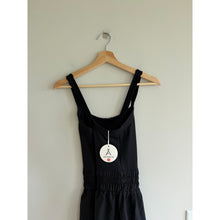 Load image into Gallery viewer, Anrabess Built-In Shorts Smocked Waist Sleeveless Tennis Mini Dress Black M NWT
