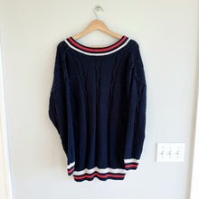 Load image into Gallery viewer, Vintage Best American Clothing Co. Cable-Knit Button Front Cardigan Blue M
