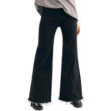 Load image into Gallery viewer, We The Free x Free People Drapey High Rise Wide Leg Pants Black 27
