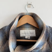 Load image into Gallery viewer, Veronica Beard Amari Belted Checked Woven Jacket Khaki Multi L NWT
