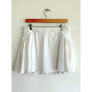 Athleta Advantage Backspin Pleated Mini Activewear Tennis Skort White M