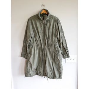 Armani Collezioni ZIp Up Long-Line 3-in-1 Utility Rain Jacket Green 46