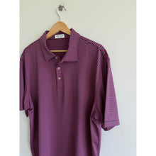 Load image into Gallery viewer, Peter Millar Crown Sport Hales Performance Striped Jersey Polo Shirt Red Blue
