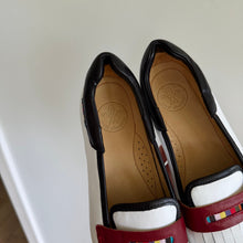 Load image into Gallery viewer, Royal Albartross Chelsea Leather Kiltie Fringe Saddle Golf Loafer Shoes White 8
