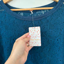 Load image into Gallery viewer, Free People Not Cold In This Lace Top Deep Jewel S NWT
