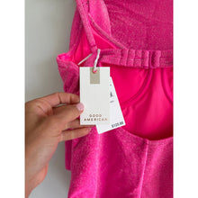Load image into Gallery viewer, Good American Sparkle Show Off Underwire One Piece Swimsuit Skirt Set Pink 2 NWT

