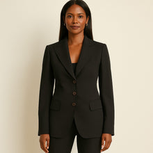 Load image into Gallery viewer, Armani Collezioni Single-Breasted Notch Lapel Blazer Brown 2
